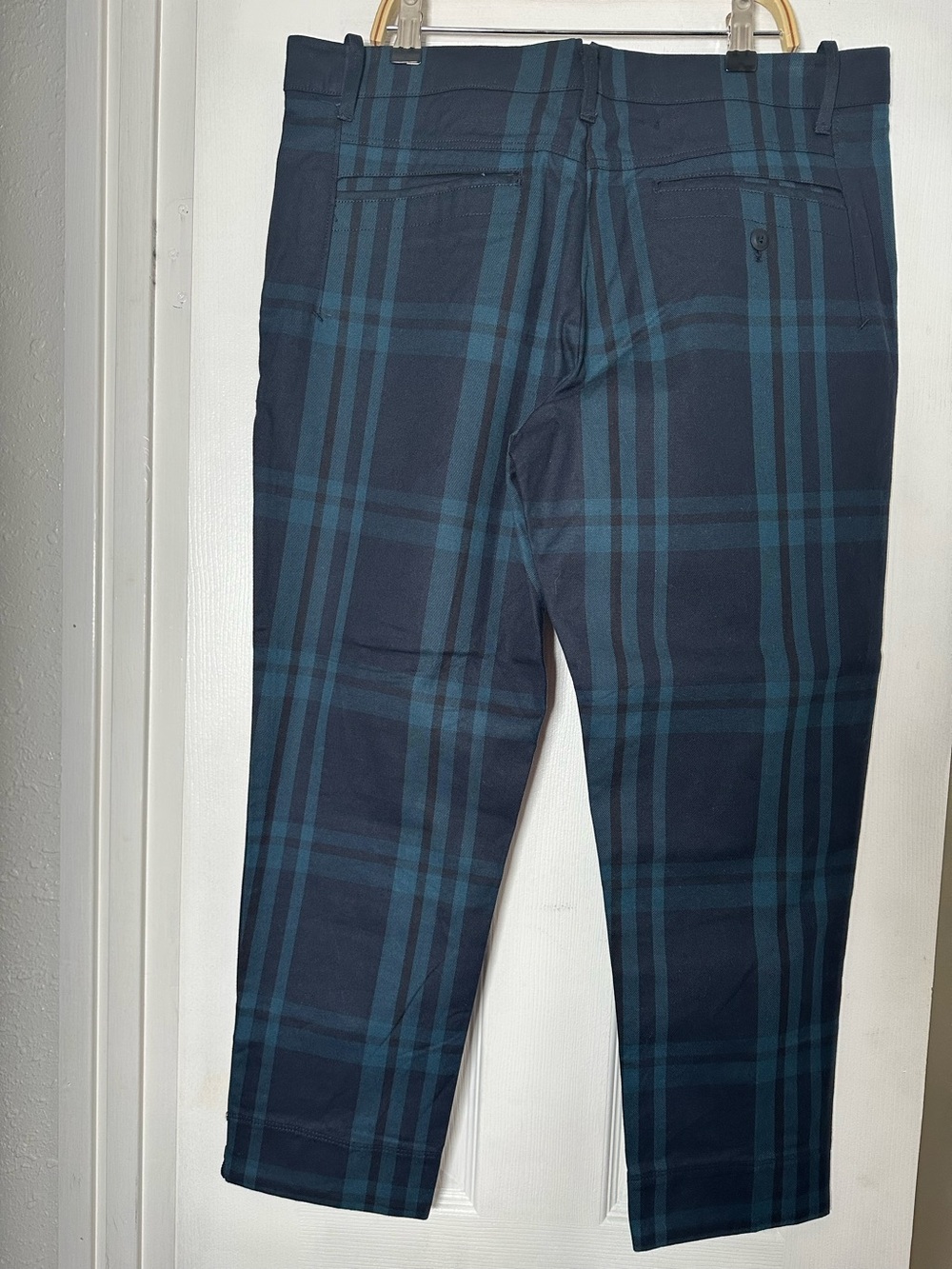 NWT G-Star Raw Women’s Sturwed Mazarine Blue Delon Check Chino Pants Size 10 - Picture 4 of 11